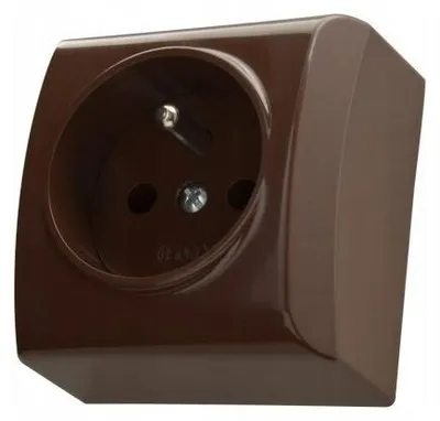 Produktbild von Ospel GN-1BZ/24, Braun, IP20, 16 A, 60 mm, 38 mm, 60 mm