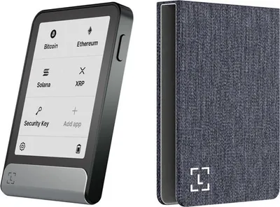 Produktbild von Ledger Flex + Magnet Folio Business Charcoal - Vorteilsbündel - Krypto Hardware Wallet- Schwarz