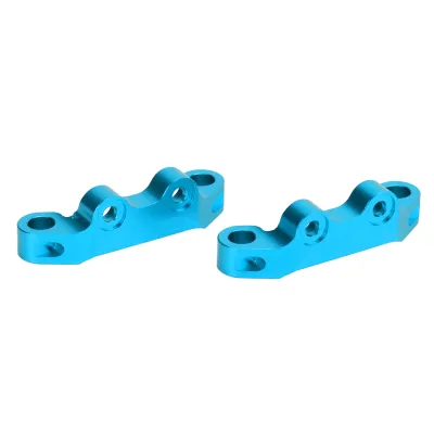 Imagen del producto de Soporte metálico superior para brazos de suspensión, compatible con Tamiya TT02. Soporte metálico superior para brazos de suspensión de coche RC a escala 1/10. Soporte metálico superior para brazos de suspensión de coche RC. Soporte superior para brazos de suspensión. Soporte metálico superior para brazos de suspensión