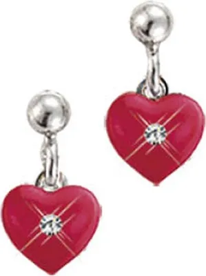 Produktbild von Scout 262146100 Ohrringe Herz Rot Silber
