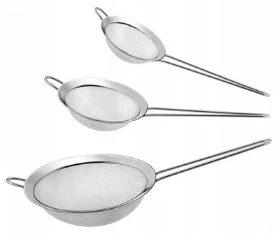 Produktbild von Set von Küchensieben aus Edelstahl - 3 Stück