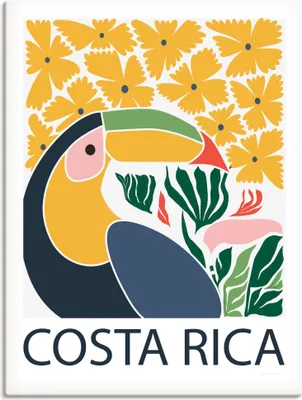Produktbild von ARTland Leinwandbild Costa Rica Größe: 30x40 cm