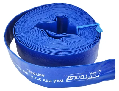 AWTOOLS Wasserschlauch 2" x 50 m aus PVC, blau, verstärkt