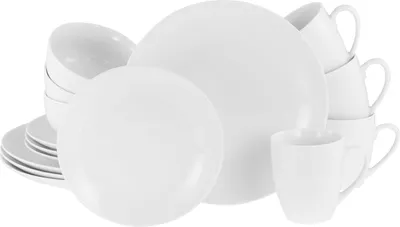 Obrázok produktu pre CreaTable, 21927, Luna Weiss, kombinovaná sada 16 dielov, porcelán