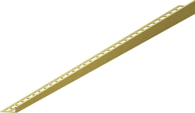 Produktbild von Aquabad Edelstahl Gefälleprofil Clive für begehbare Dusche in gebürstetem Gold 160cm, linksversion, Kantenhöhe 14mm
