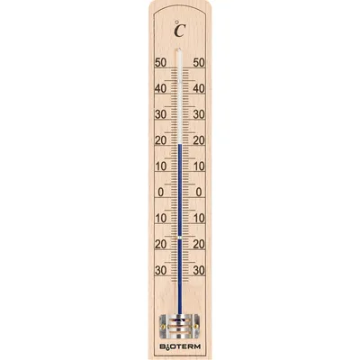 Produktbild von BROWIN Temperatur - Holz Zimmerthermometer / Raumthermometer aus Holz