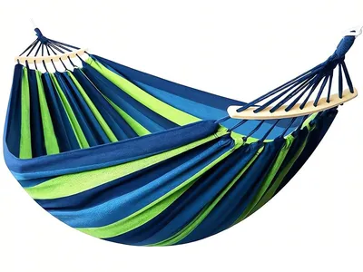 Immagine prodotto di Verk 27119 Amaca Amaca per due 260 x 150 cm a righe blu-verdi