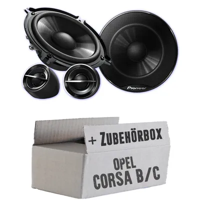 Produktbild von Pioneer TS-G133Ci - 13cm Lautsprechersystem - Einbauset passend für Opel Corsa B/C Heck - justSOUND