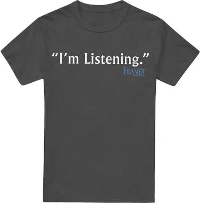 Obrázek produktu pro Frasier - Tričko "I'm Listening" pro muže/dámy Uni TV18245 (S) (Charcoal)