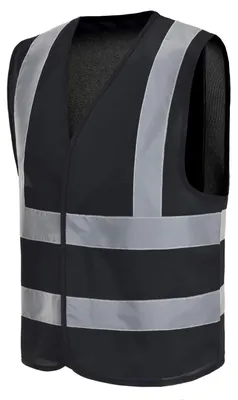 Immagine prodotto di Gilet di sicurezza con strisce riflettenti, taglia 3XL, colore nero