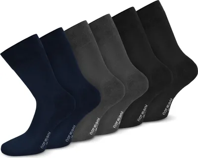 Produktbild von normani 6 Paar Komfortsocken mit Softrand und Frotteesohle