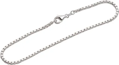 Produktbild von Armband 925 Sterling Silber 19cm Venezianerkette 8fach diamantiert Armbandkette