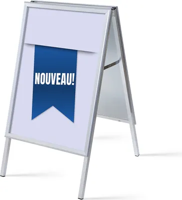 Produktbild von Showdown Kundenstopper - DIN A1 - Komplett-Set - Nouveau Französisch - Blau/Schwarz