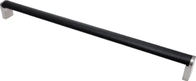 Produktbild von Möbelgriff BA 320mm Küchengriff Zweifarbig Schwarz & Edelstahloptik