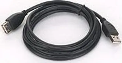 Image de GEMBIRD Kabel USB 2.0 A-A prodlužovací 3m Professional (černý, zlacené kontakty)