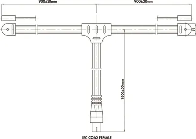 Produktbild von LogiLink FM-Radio-Dipolantenne für den Innenbereich