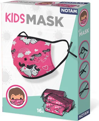 Obrázok produktu pre SES Creative Notam Kids masks - Unicorn, Čierna, Ružová, Vzor, 16 kusov, 200 mm, 150 mm, 40 mm