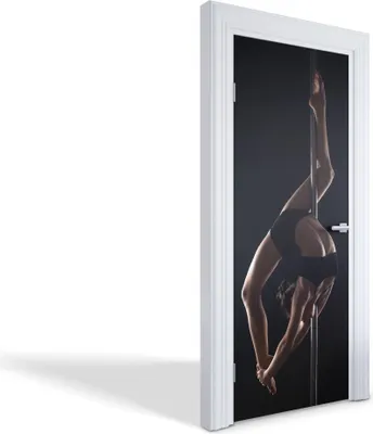 Produktbild von Türaufkleber Innentüren Selbstklebende Kreativ Wandsticker - Stangenakrobatik - 85 x 205 cm