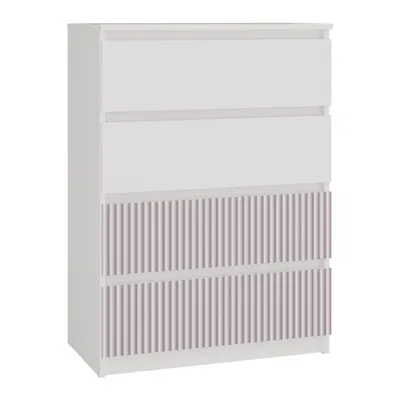 Produktbild von Topeshop M4 FR PINK KPL, Pink, Weiß, 4 Schublade(n), Partikelbord, 700 mm, 400 mm, 970 mm