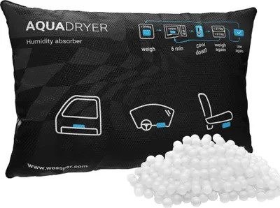Produktbild von 1x Wessper  Auto Luftentfeuchter Kissen Entfeuchter Luft Raumentfeuchter wiederverwendbar Granulat Beutel -300g