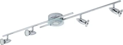 Produktbild von EGLO Deckenlampe Cerbero, Deckenleuchte, Stahl in chrom, Glas satiniert in weiss, klar GU10 Fassung
