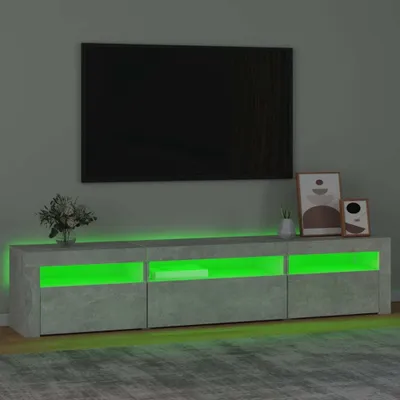 Immagine prodotto di Mobile Porta TV con Luci LED Grigio Cemento 195x35x40 cm