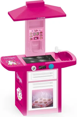 Produktbild von Kinderküche für Kinder ab 3 Jahre, Spielküche mit 18-teiligem Zubehör, pink