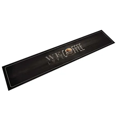 Zdjęcie produktu dla Dywanik kuchenny z napisem Coffee, 60x300 cm, aksamitny