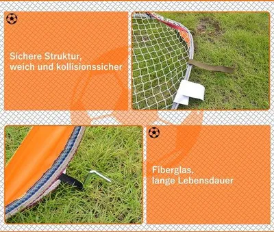 Produktbild von Famanu Fußballtor für Kinder und Erwachsene - 120 x 70 x 70 cm