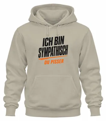 Obrázok produktu pre Sympatický, vtipný, sarkastický mikina s kapucňou, prírodná farba, veľkosť 3XL