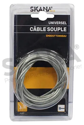 Produktbild von Flexibles Kabel ø: 2,5 mm mit Trommelanschluss 7,8 x 8,1 mm. Länge: 2,5 m.