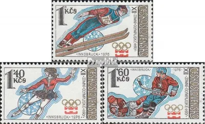 Produktbild von Briefmarken Tschechoslowakei 1976 Mi 2305-2307 (kompl.Ausg.) postfrisch Winterspiele