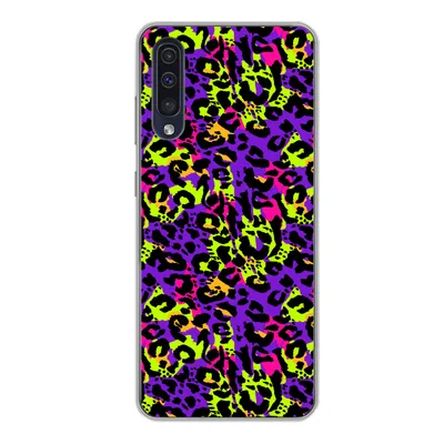 Produktbild von MuchoWow® Handyhülle Schutzhülle Hülle für Samsung Galaxy A50 Tiermuster - Regenbogen - Neon Silikon Softcase Handy Hülle - Mobiltelefonhülle