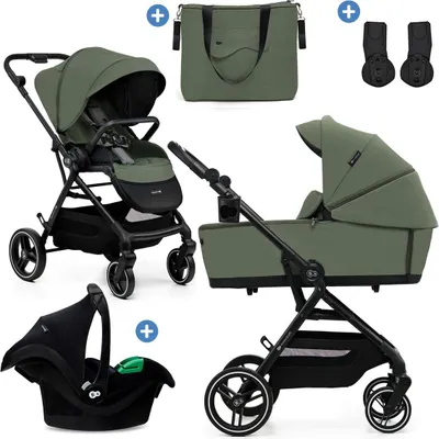 Image de Ensemble poussette combinée 3 en 1 Kinderkraft YOXI, pour enfants jusqu'à 22 kg