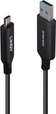 Produktbild von LINDY 25m USB 3.2 Gen 1 Typ A an C Hybridkabel