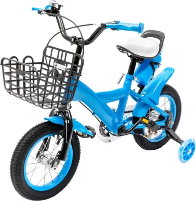 Zdjęcie produktu dla 12-calowy rower dziecięcy dziewczynki rower dla dzieci chłopiec dziewczynka niebieski rower dziecięcy chłopcy rower rower rower dla dzieci z tylnym hamulcem