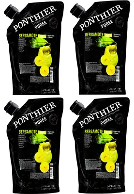 Produktbild von Ponthier BERGAMOTTEN PÜREE Zitrus-Frucht-Püree 4x 1KG