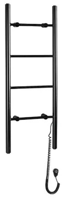 Produktbild von Sapho KARBO Handtuchtrockner elektrisch, Rund, 400x1120mm, 87 W, Schwarz matt