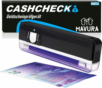 Produktbild von CASHCHECK Geldtester Geldprüfer Handgerät UV-Lampe Geldscheinprüfer