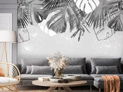 Produktbild von Vlies Fototapete Blätter 400x280 cm Tapeten Wandtapete XXL Blumen Natur Botanik b-C-10271-a-c