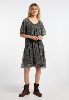Image de Robe pour femme SAPORTA - noire, multicolore, taille XL
