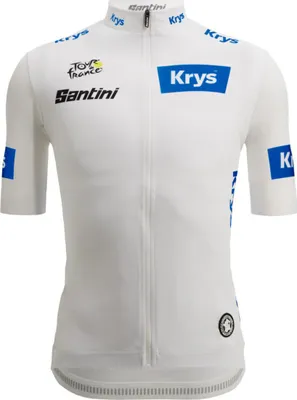 Produktbild von SANTINI Kurzarm Fahrradtrikot - TOUR DE FRANCE - WHITE JERSEY - Weiß XL