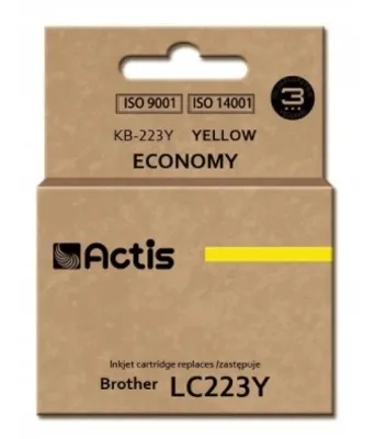 Produktbild von Actis Zamiennik tuszu Brother LC223Y Standard żółty 10 ml