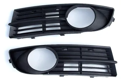 Immagine prodotto di Set completo: griglia paraurti sinistra e destra con apertura per fari fendinebbia alogeni, compatibile con VW Touran (Volkswag