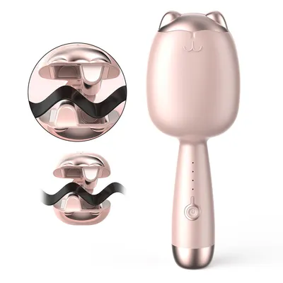 Produktbild von Lockenstäbe, Lockenstab für Wellenfrisuren, Strandwellen-Lockenstab, Ionen-Haarwelleneisen mit 32 mm Doppelzylinder für Damen, einfach zu bedienen