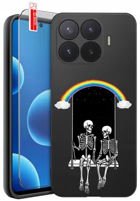 Productafbeelding van Beschermhoezen voor de Xiaomi 17T Pro – Designs | Mat siliconen hoesje + 9H-glas