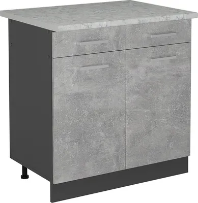 Produktbild von Küchenunterschrank Vicco R-Line Beton 80 cm AP Marmor, Model 53727