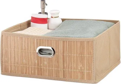 Produktbild von Famanu Aufbewahrungsbox aus Bambus - faltbar, 14 x 31 x 31 cm, Natur