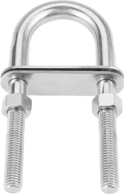 Produktbild von Rundes Metall U-Bogen aus Edelstahl 304 - M12 x 150 mm Länge - Kabelschutz - Kabelbügel - Boottrailer - 1 Stück.
