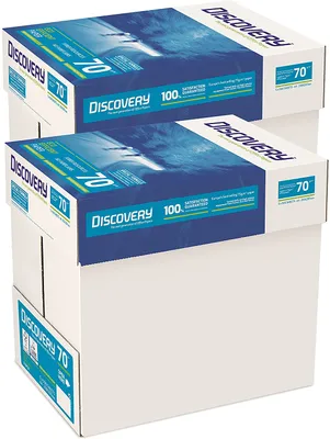 Produktbild von Discovery 70g/m²-Papier in A4-Format 70g/m² 10 x Riess 5,000 Blatt - 2 x Karton